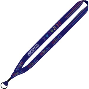 Recycled Dye-Sublimated Waffle Weave Lanyard, 3/4" - SZ9115
