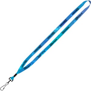 Dye-Sublimated Lanyard with Metal Crimp and Swivel Snap Hook, 1/2" - SZ9132
