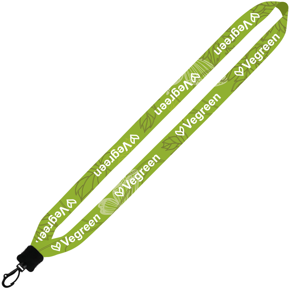 Product Photo 1 Dye-Sublimated Lanyard with Plastic Clamshell and Plastic Swivel Snap, 3/4"