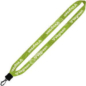 Dye-Sublimated Lanyard with Plastic Clamshell and Plastic Swivel Snap, 3/4" - SZ9144