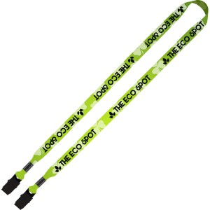 Dye-Sublimated Tubular Double Bulldog Clip Lanyard, 5/8" - SZ9146