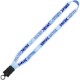 RPET Dye-Sublimated Lanyard with Plastic Snap-Buckle Release and O-Ring, 3/4"