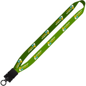 RPET Dye-Sublimated Waffle Weave Lanyard with Plastic Snap-Buckle Release, 3/4" - SZ9152