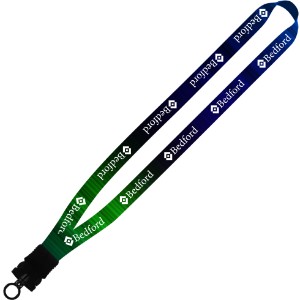 Dye-Sublimated Stretchy Elastic Lanyard with Plastic Snap-Buckle Release, 3/4" - SZ9155