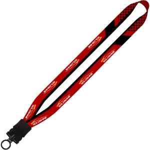Dye-Sublimated Waffle Weave Lanyard, 3/4" - SZ9157
