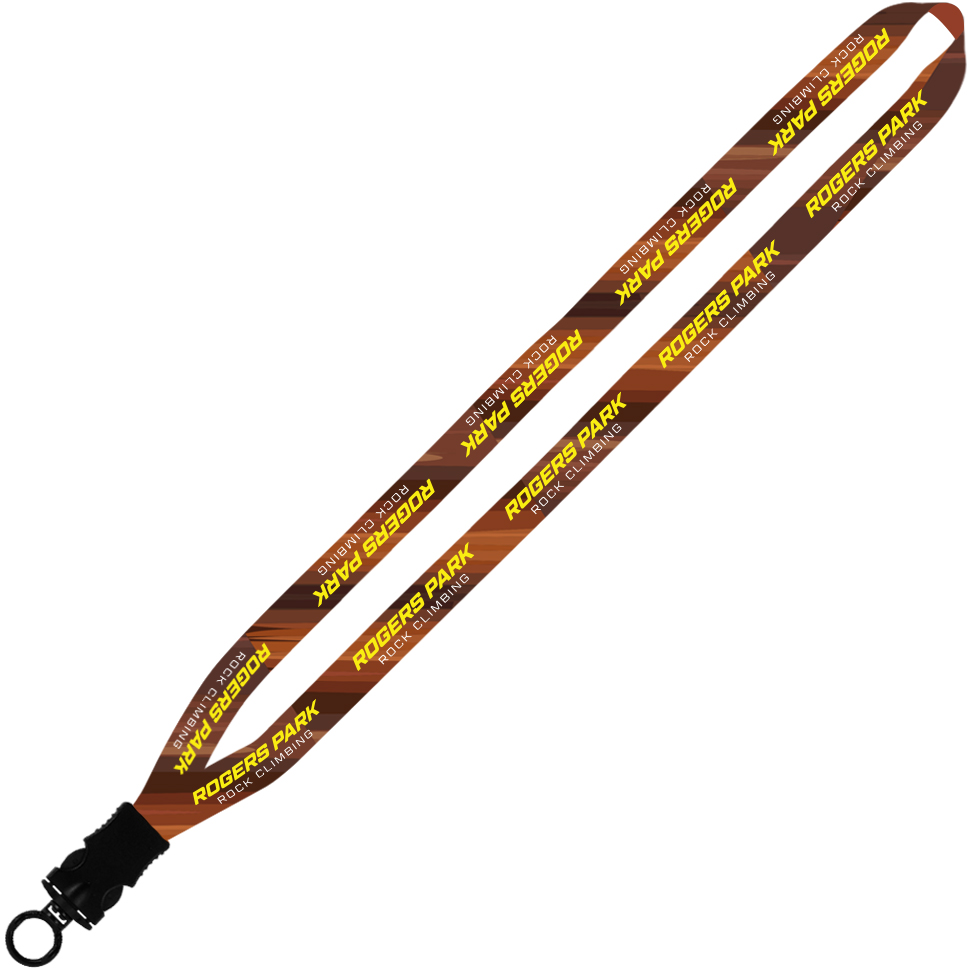 Product Photo 1 Dye-Sublimated Waffle Weave Lanyard, 1/2"