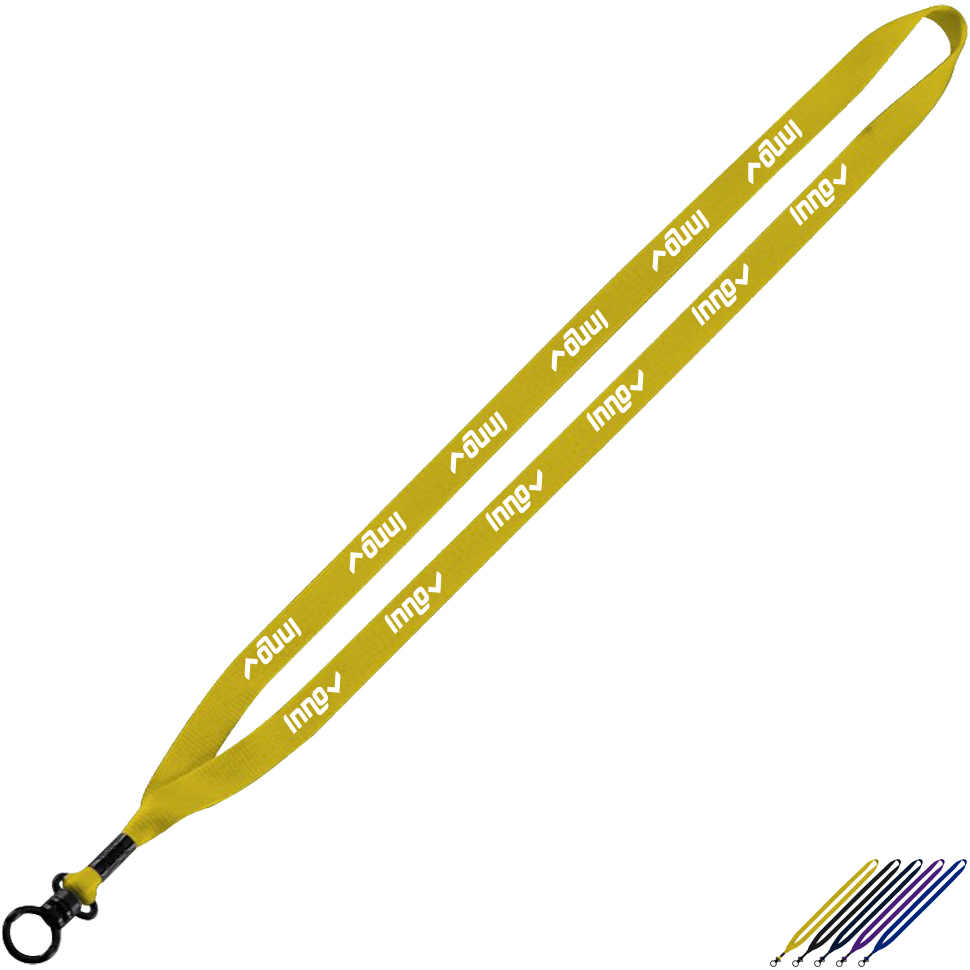 Product Photo 1 Polyester Lanyard with Plastic O-Ring, 1/2"