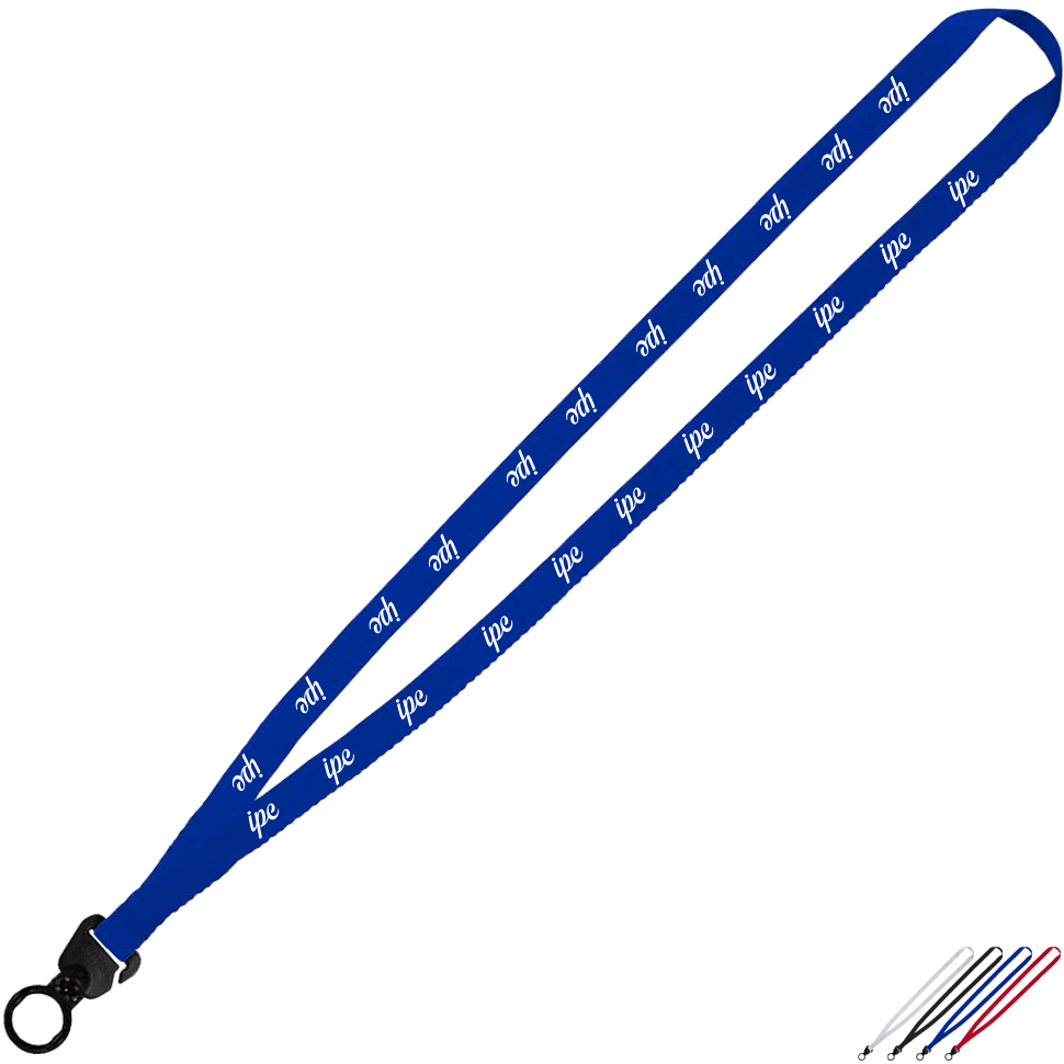 Product Photo 1 Polyester Evolution12 Welded Lanyard with Trapezoid and Plastic O-Ring, 1/2"