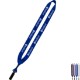 Polyester Lanyard with Bulldog Clip, 3/4"