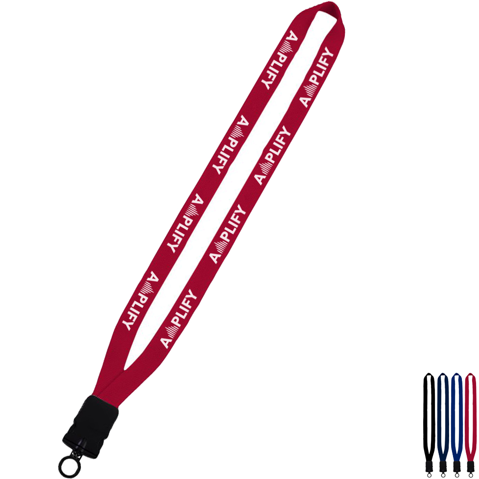 Product Photo 1 Polyester Lanyard with Plastic Snap Buckle Release, 5/8"