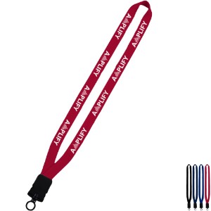 Polyester Lanyard with Plastic Snap Buckle Release, 5/8" - SZ9185