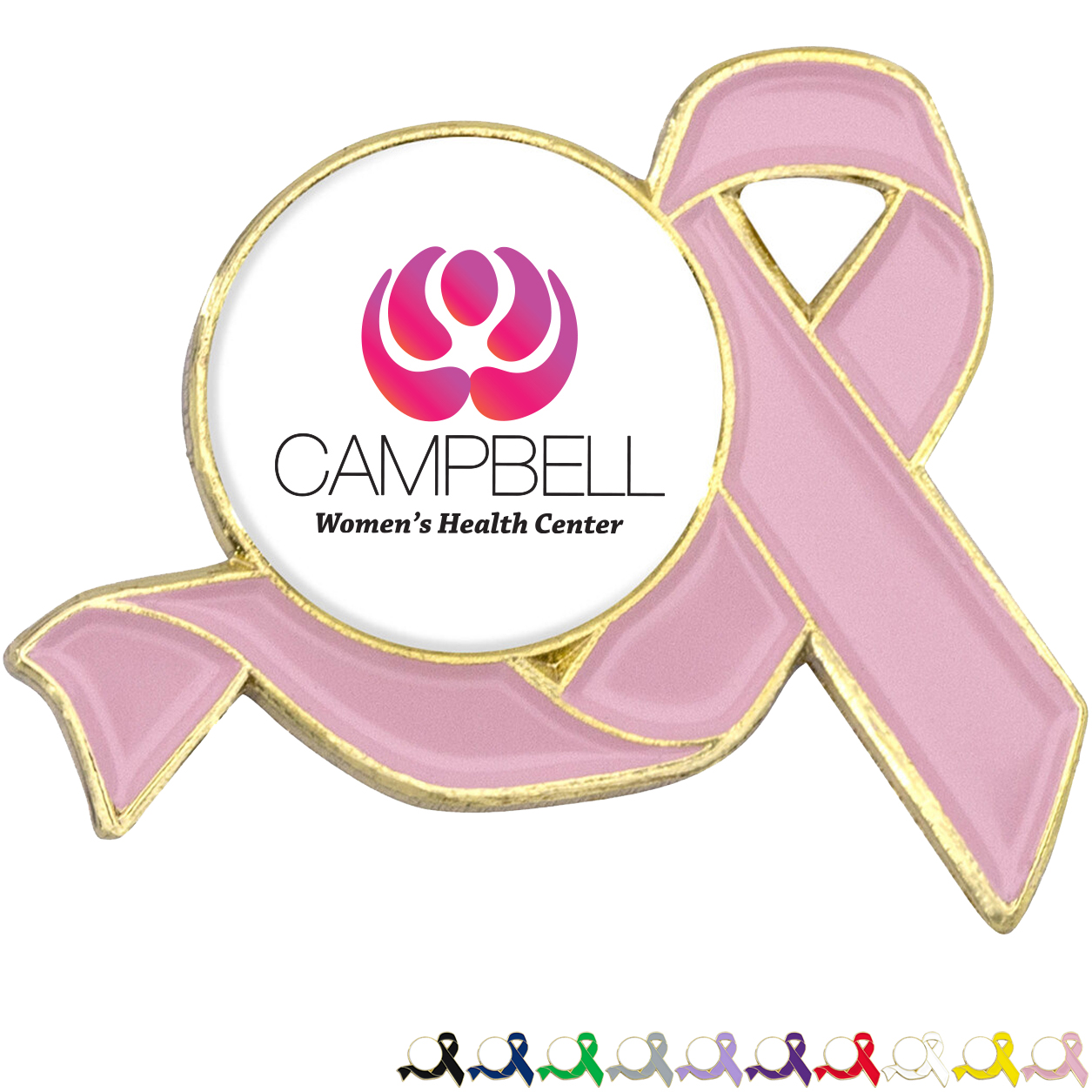 Product Photo 1 Awareness Ribbon Lapel Pin, Round