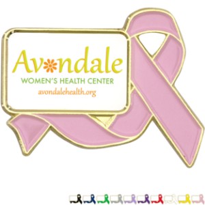 Awareness Ribbon Lapel Pin, Rectangle - EM1435