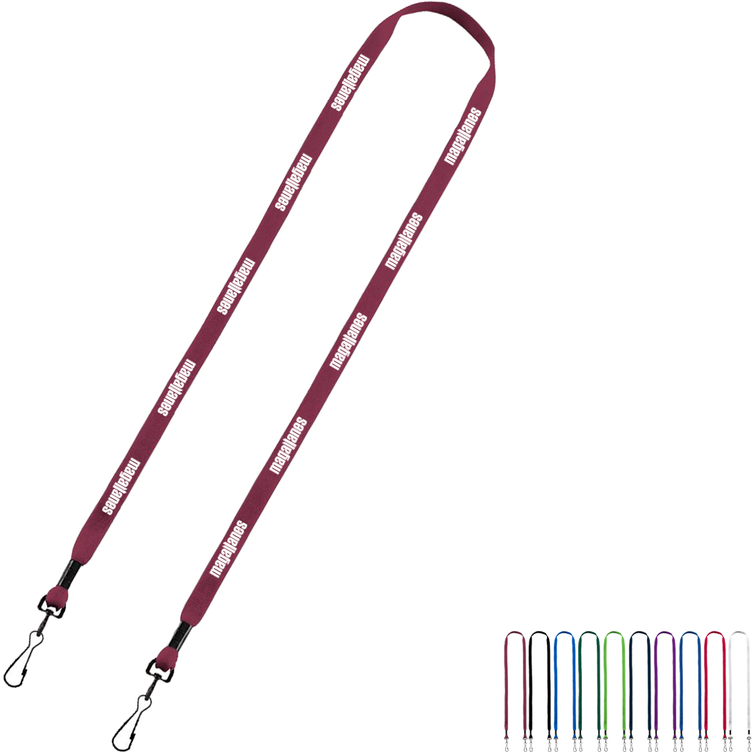 Product Photo 1 Cotton Double Swivel Hook Lanyard, 1/2"
