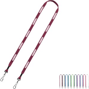 Cotton Double Swivel Hook Lanyard, 1/2" - SZ9227