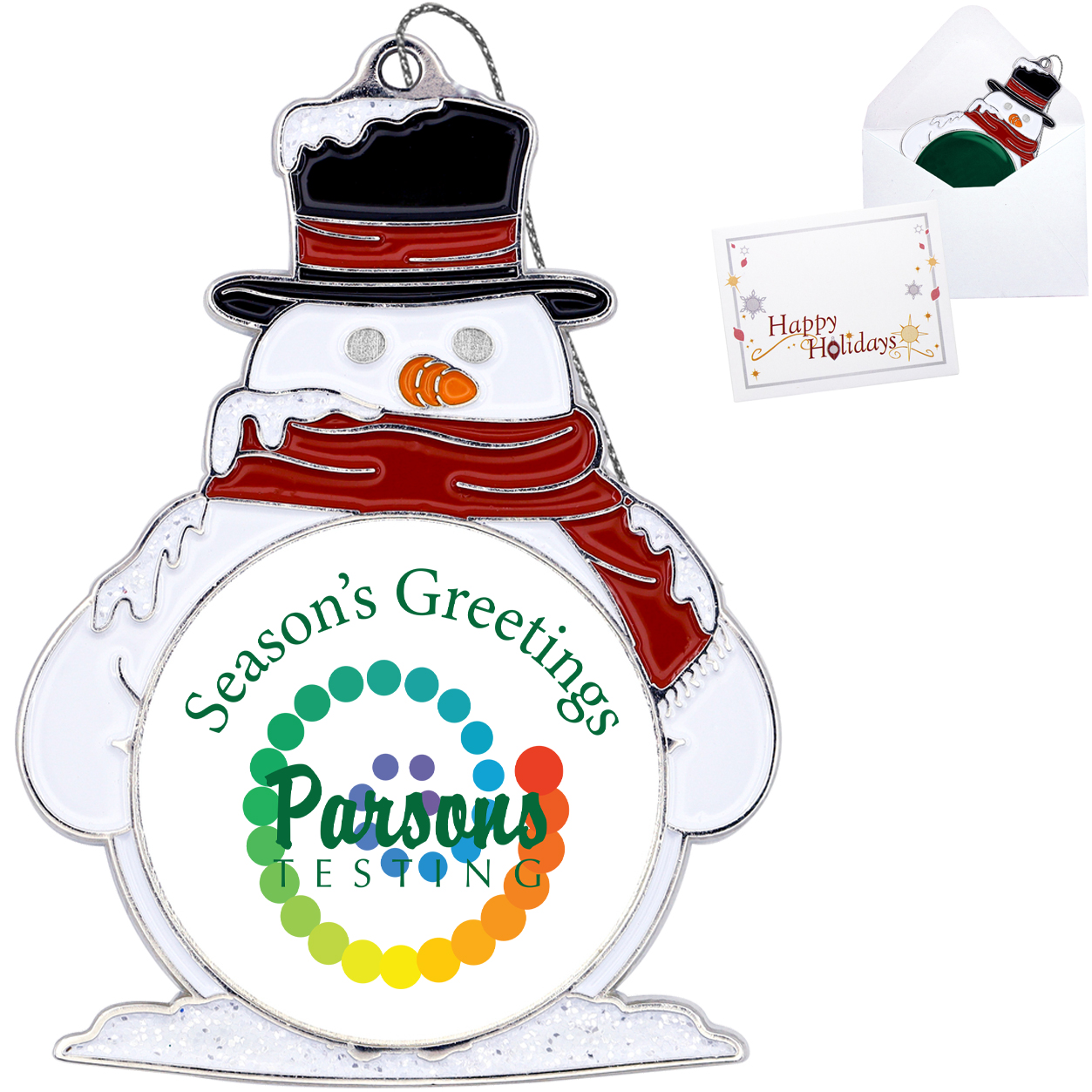 Product Photo 1 Classic Snowman Die Cast Holiday Ornament