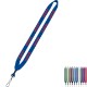 Cotton Lanyard with Metal Crimp & Swivel Snap Hook, 3/4"