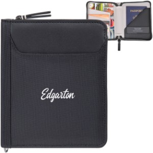 Travis & Wells® Lennox Recycled Nylon Passport Wallet - GM1824