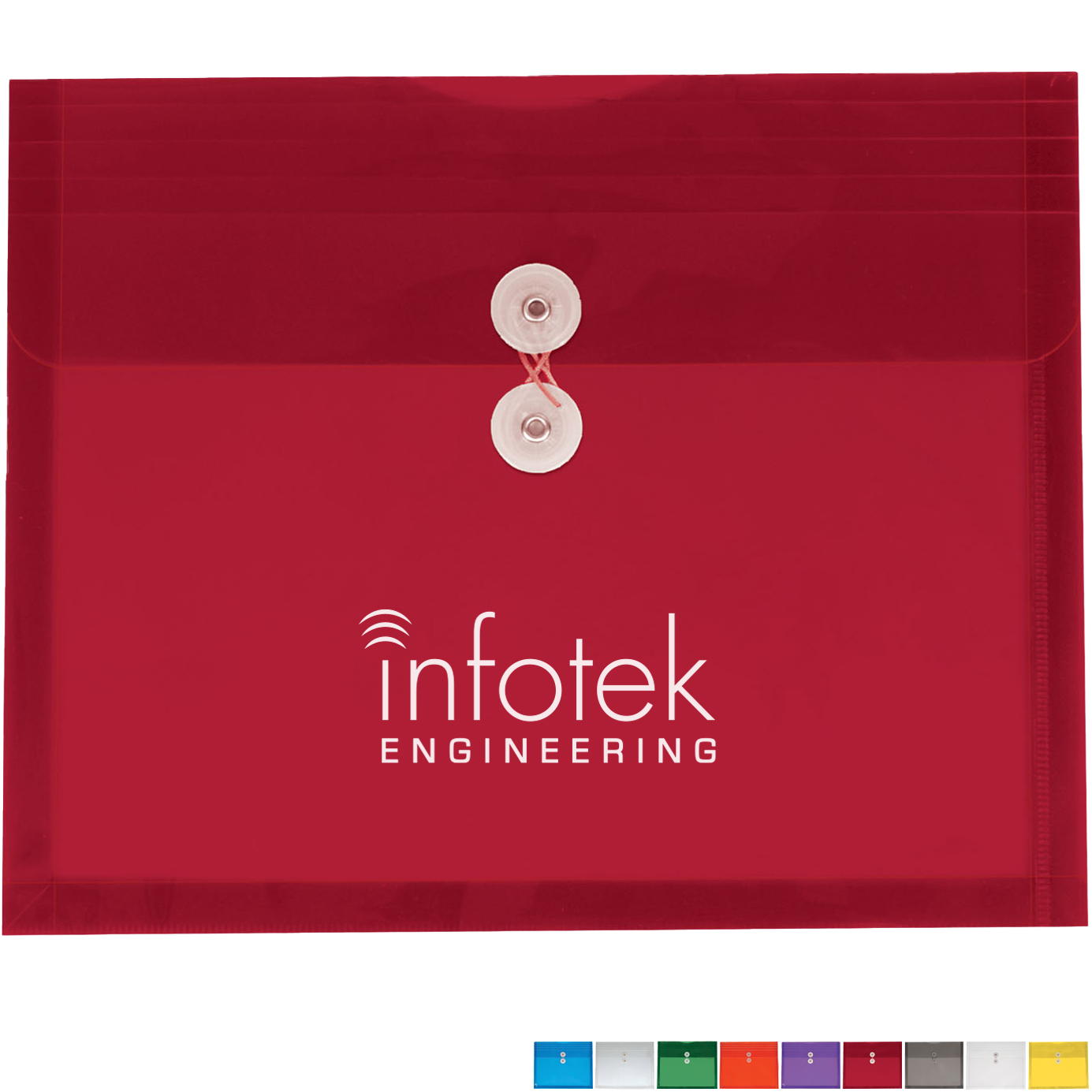 Product Photo 1 Translucent Poly Side Open Envelope w/ String-Tie Closure & Gusset