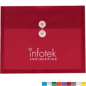 Translucent Poly Side Open Envelope w/ String-Tie Closure & Gusset - EP1001