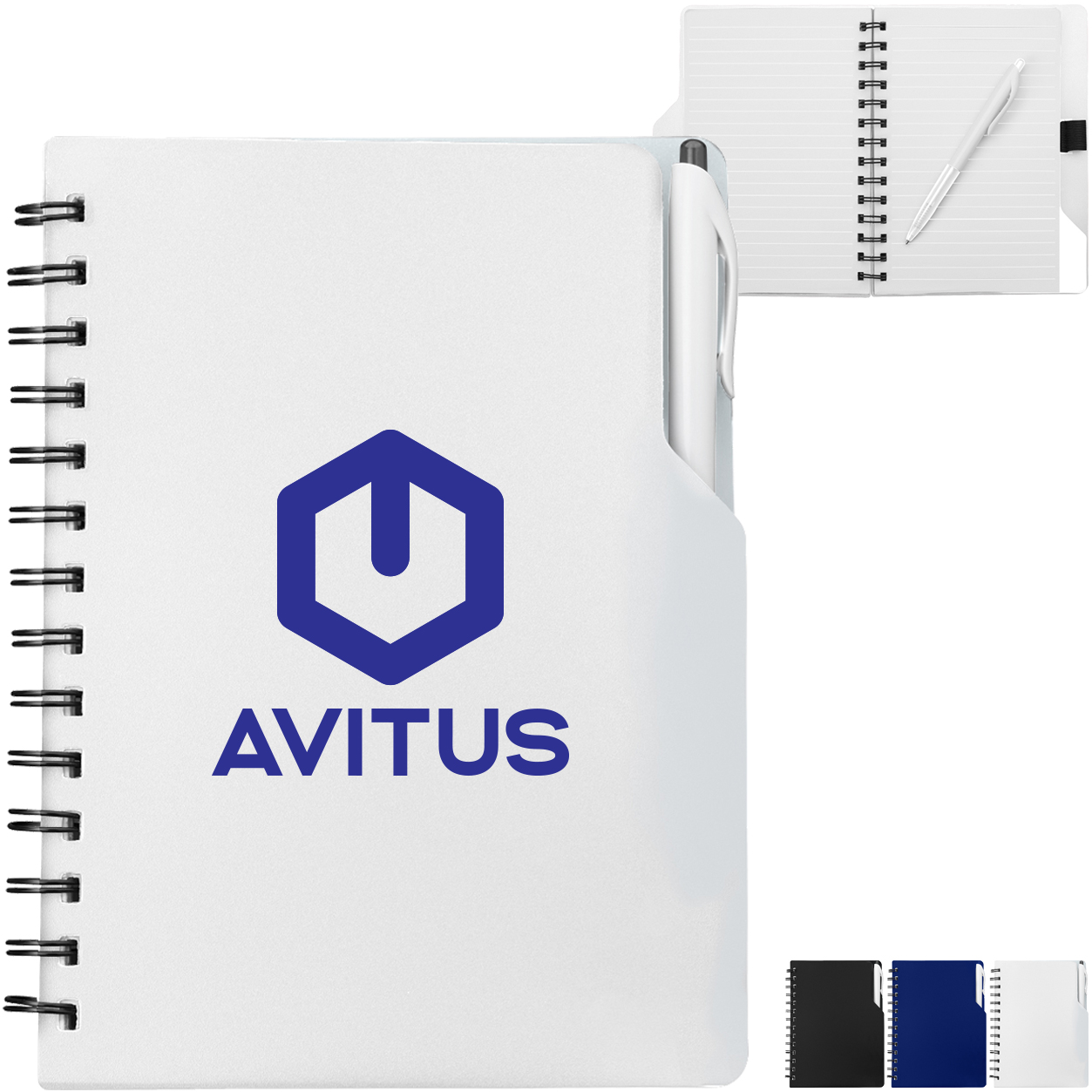 Product Photo 1 Spiral Notebook w/ Pen, 6" x 7-3/4"