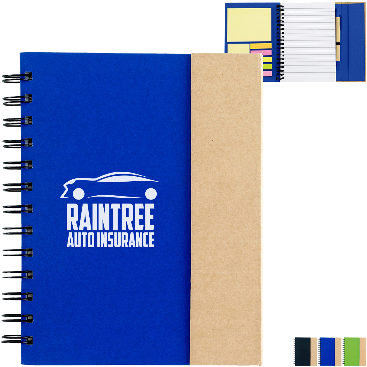 Product Photo 1 Spiral Notebook w/ Sticky Notes & Flags, 6" x 7"