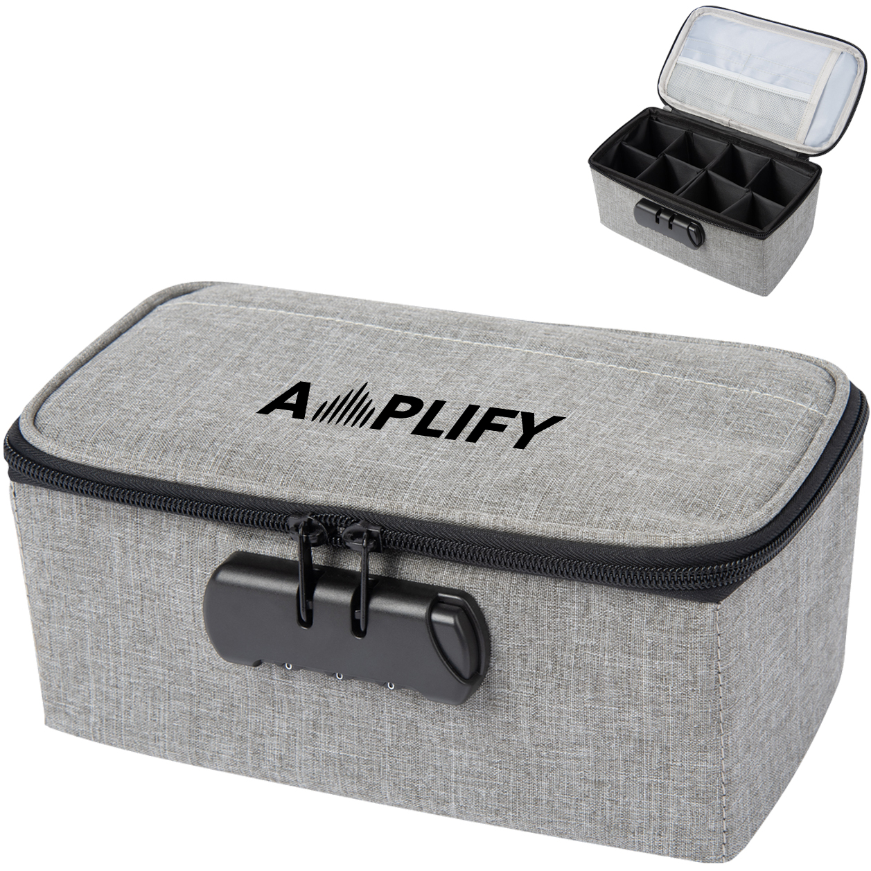 Product Photo 1 Heathered Polyester Stash Bag w/ Lock