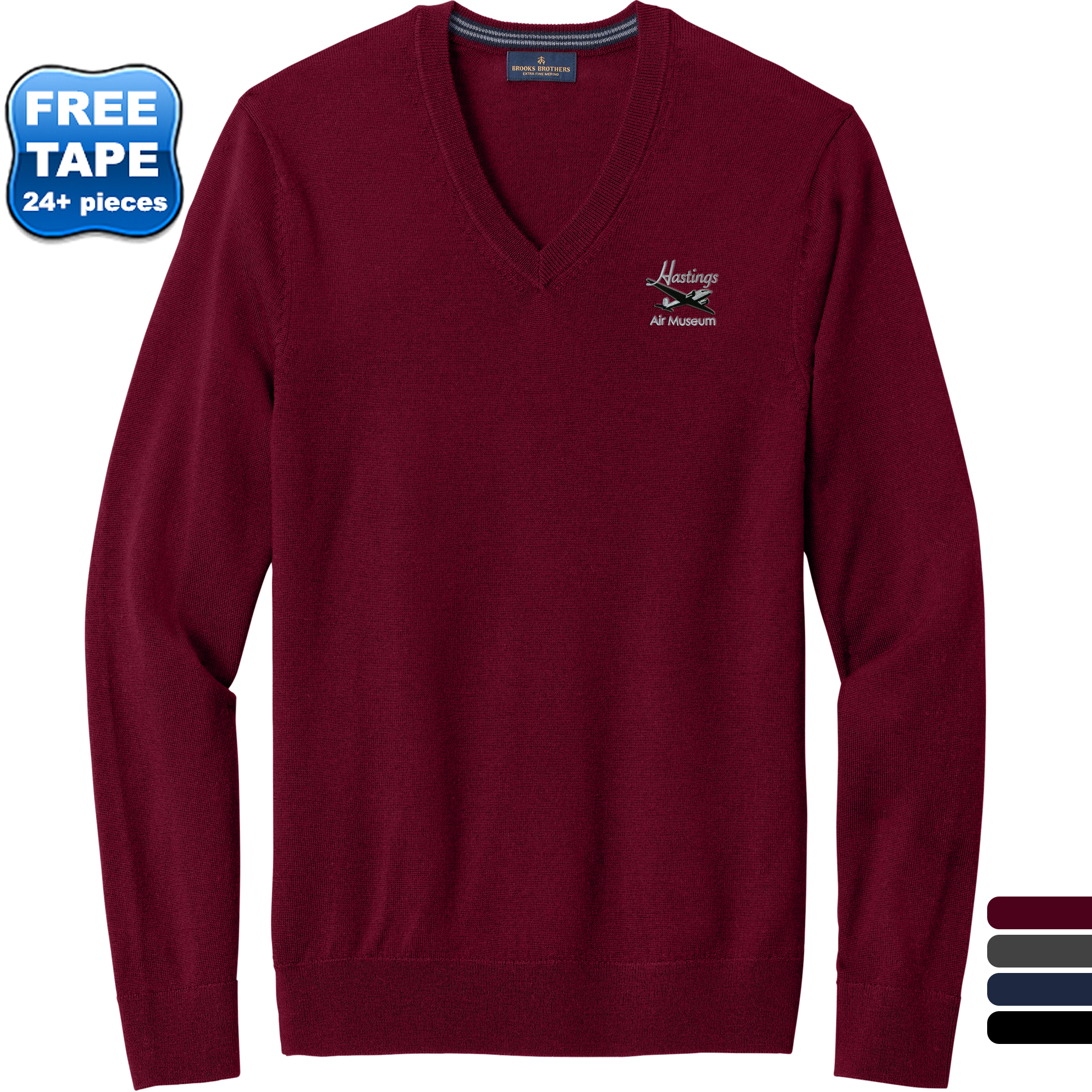 Product Photo 1 Brooks Brothers® Washable Merino Wool V-Neck Men's Sweater