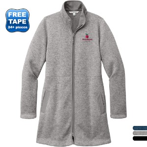 Port Authority® Arc Sweater Fleece Ladies' Long Jacket - WJ6802