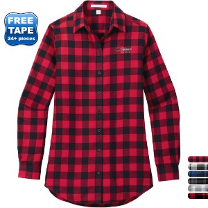 Port Authority® Plaid Cotton/Poly Flannel Ladies' Tunic - WJ6814