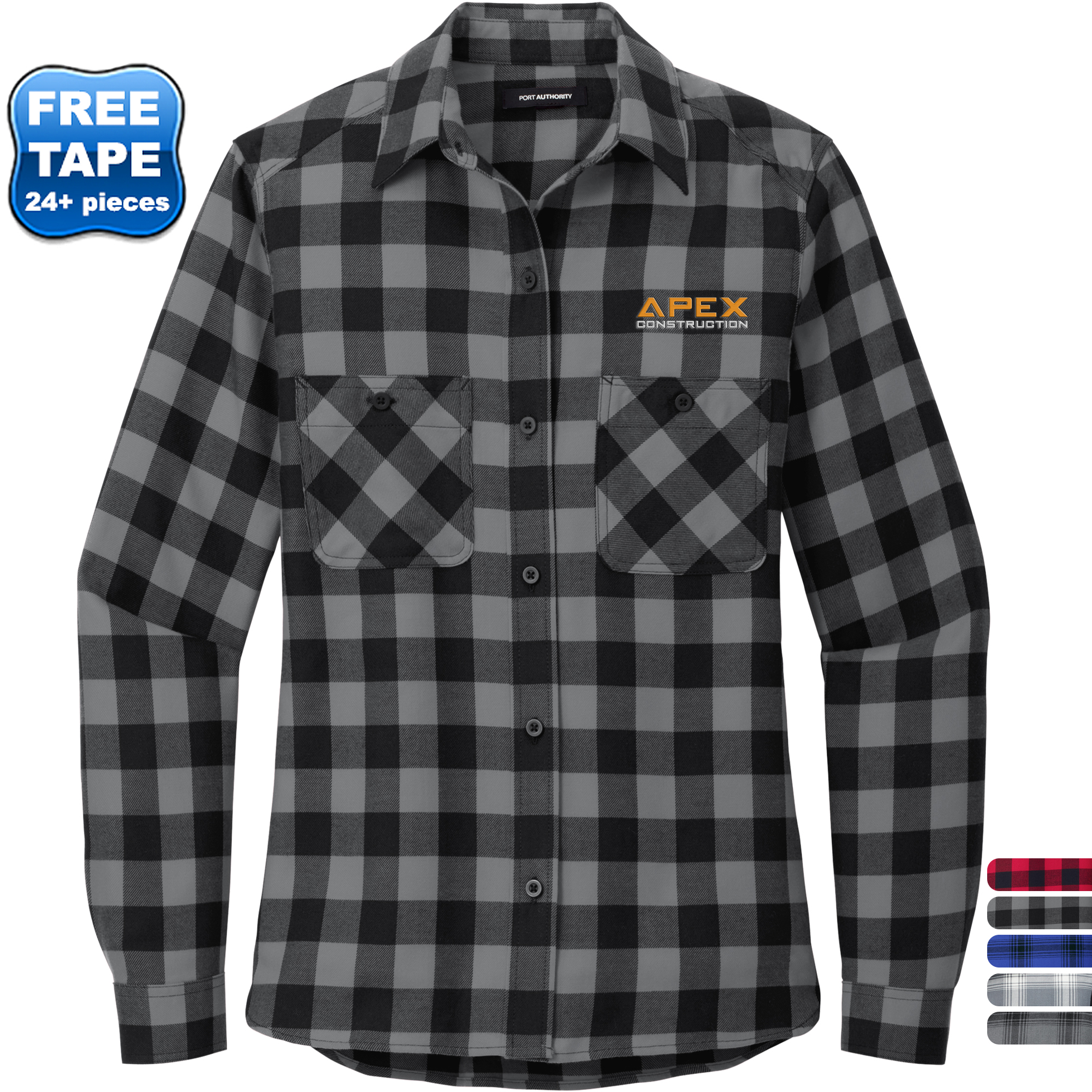 Product Photo 1 Port Authority® Plaid Cotton/Poly Flannel Ladies' Shirt