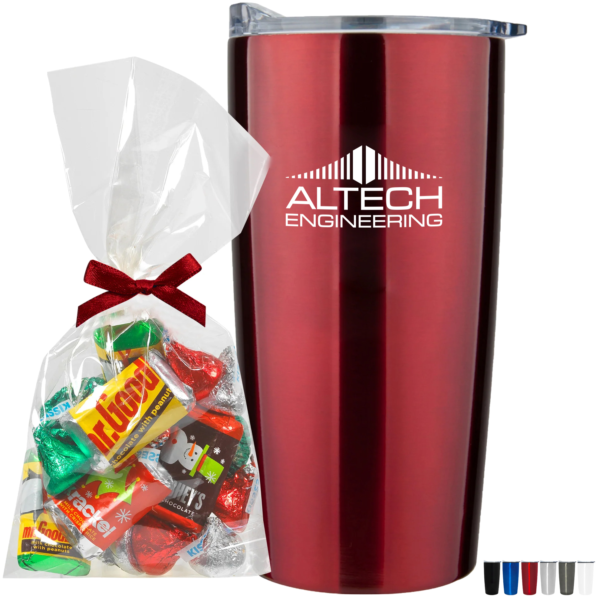 Product Photo 1 Hershey's® Holiday Mix Mug Stuffer & Straight Tumbler w/ Plastic Liner Gift Set