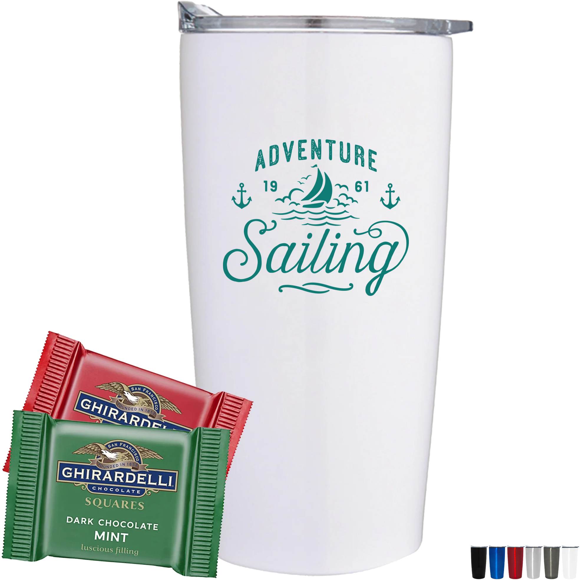 Product Photo 1 Ghirardelli® Chocolate Squares & Straight Tumbler Gift Set