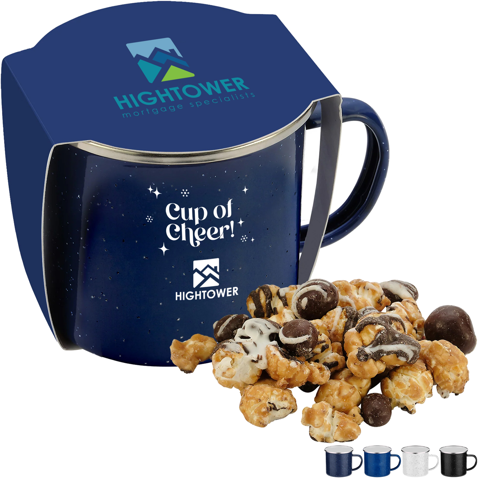 Product Photo 1 Caramel Latte Popcorn & Speckled Camping Mug Gift Set