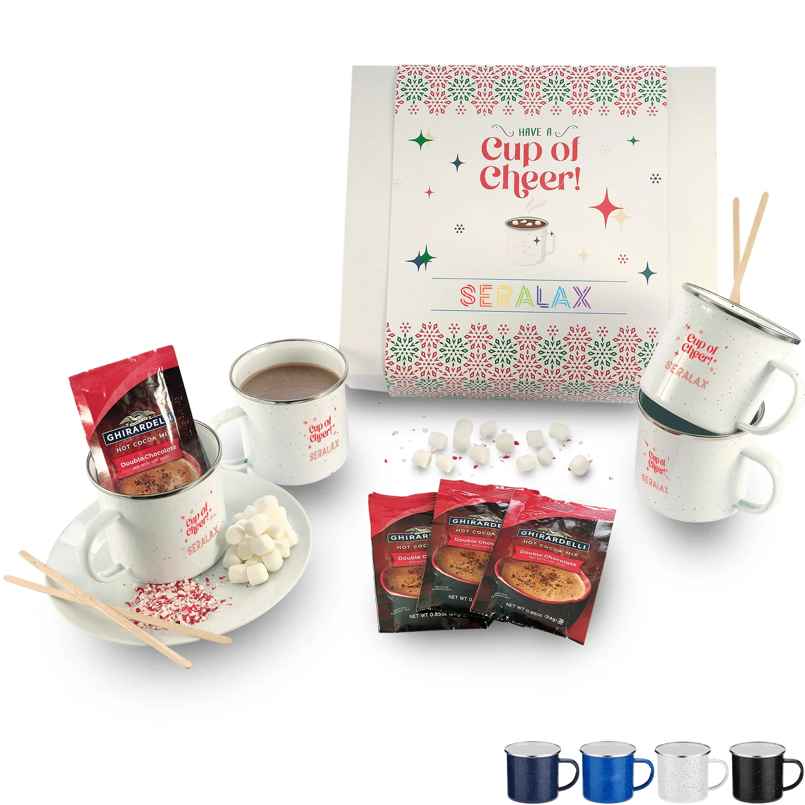 Product Photo 1 Cup of Cheer Mugs & Hot Chocolate Gift Set