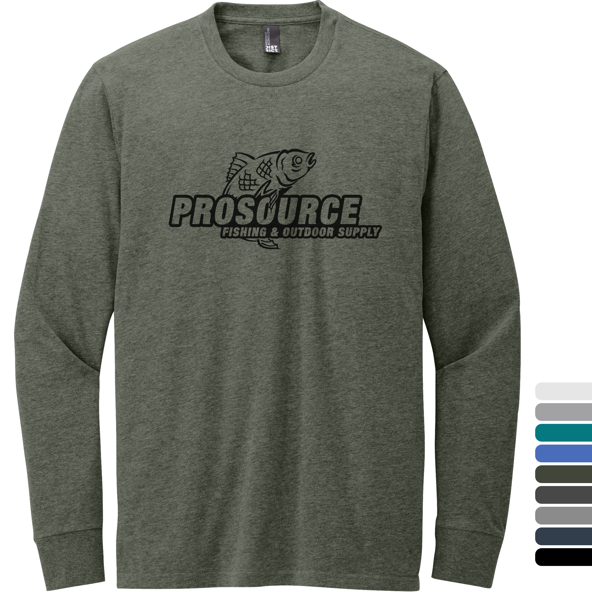 Product Photo 1 District® Perfect Blend® CVC Long Sleeve Men's Tee