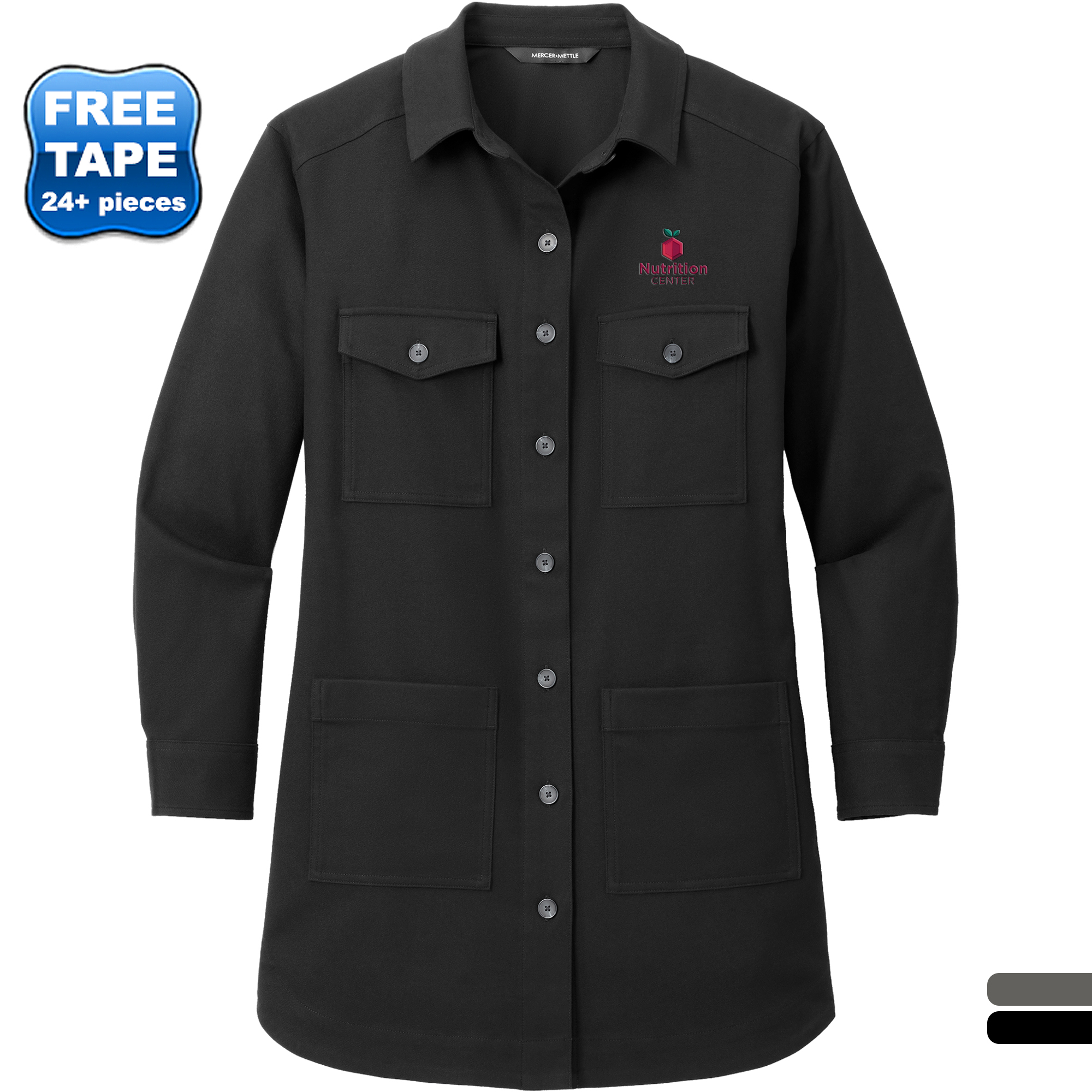 Product Photo 1 MERCER+METTLE™ Long Sleeve Twill Ladies' Overshirt