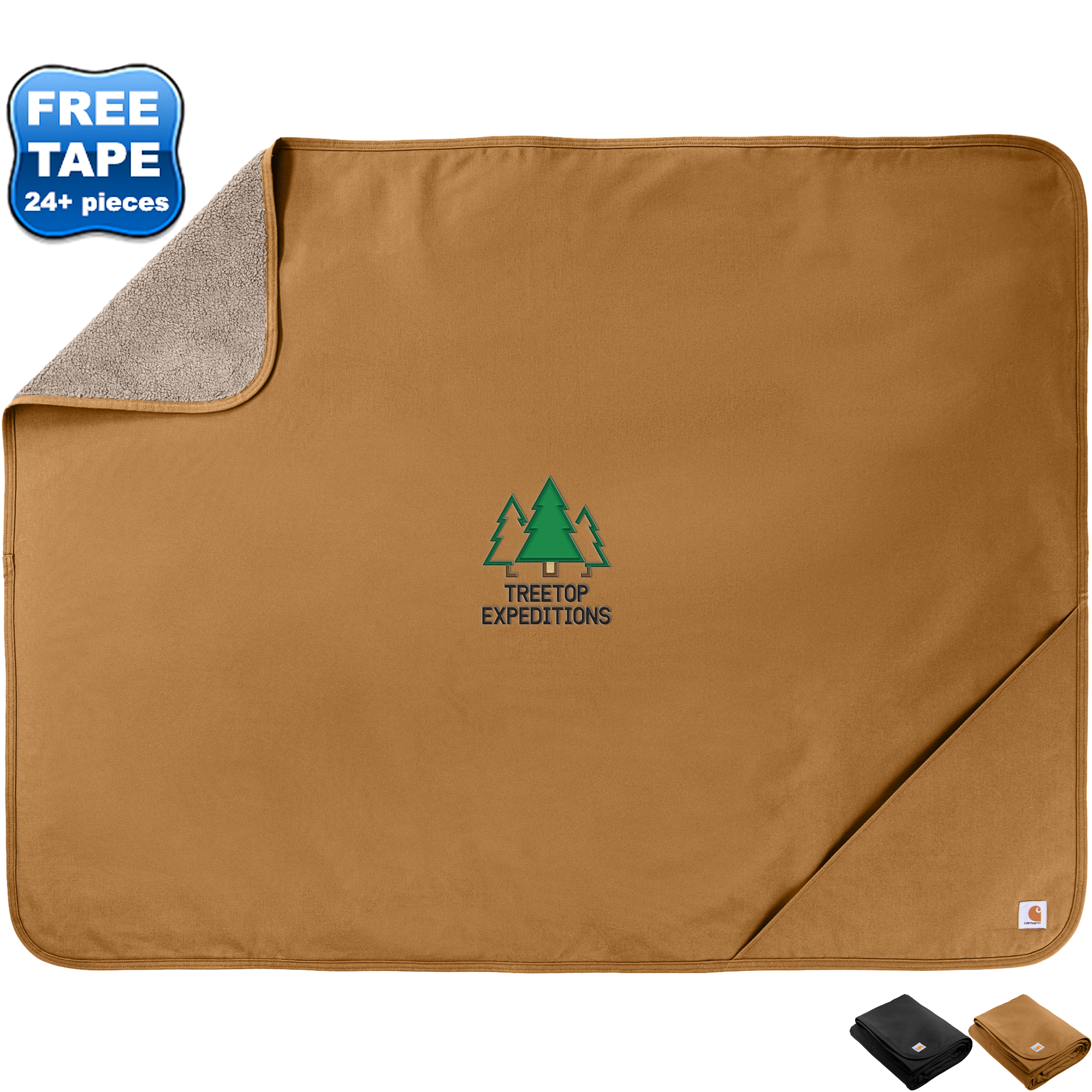 Product Photo 1 Carhartt® Firm Duck Sherpa-Lined Blanket, 45-1/2" x 59-1/2"