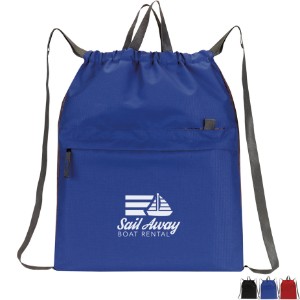 Contempo Poly Drawstring Backpack - CT2320