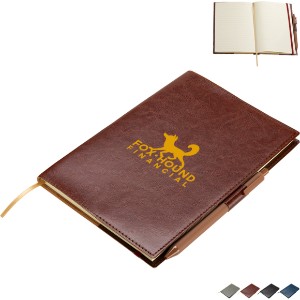 Conclave Refillable Leatherette Journal w/ Pen, 8-1/2" x 5-3/4" - AR1186