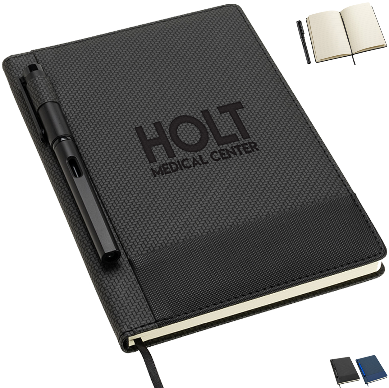 Product Photo 1 Symposium Textured Journal w/ Pen, 8-1/2" x 5-7/8"