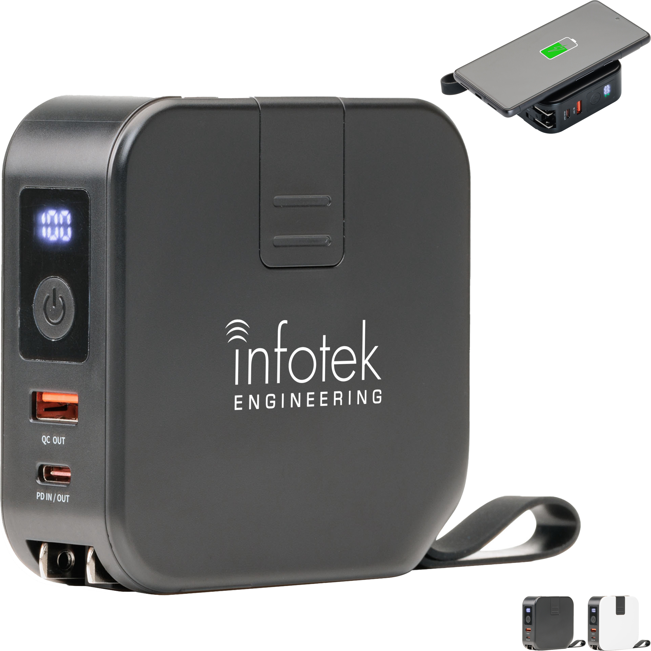 Product Photo 1 Nilles 4-in-1 Wireless Charger & Power Bank, 10,000mAh