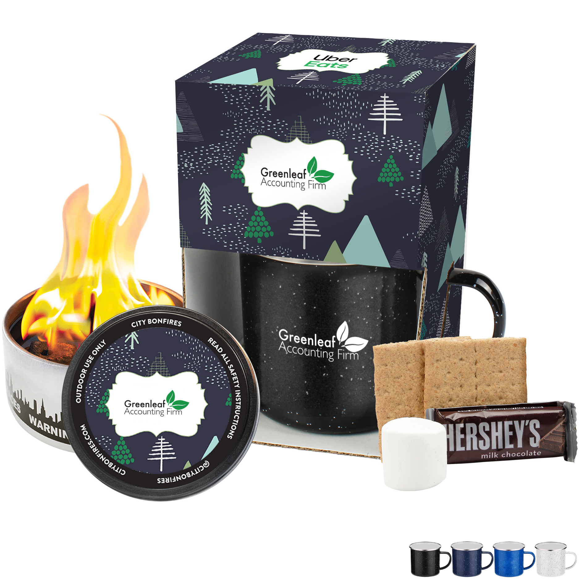 Product Photo 1 Portable Bonfire & S'mores Kit in Camp Mug Gift Set 16 oz.