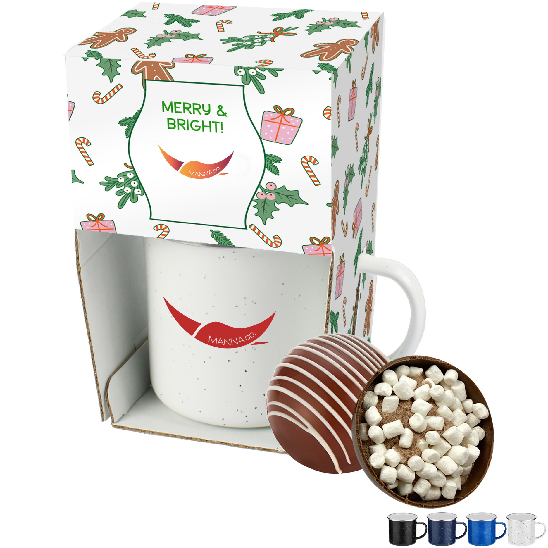 Product Photo 1 Classic Milk Hot Chocolate Bomb in Camp Mug Gift Set 16 oz.