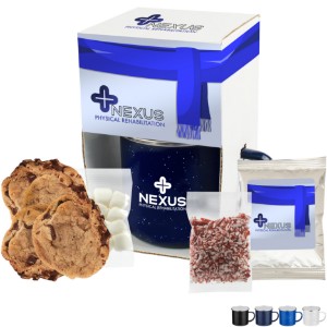 Gourmet Chocolate Chip Cookies & Hot Chocolate in Camp Mug Gift Set 16 oz. - MD8814