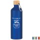 Aluminum Metallic Tundra Bike Bottle w/ Bamboo Lid, 25oz.