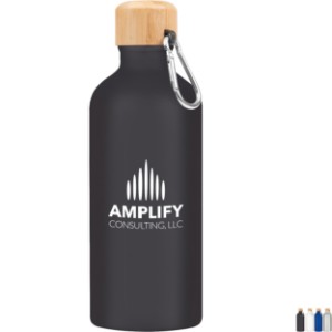 Aluminum Metallic Tundra Bike Bottle w/ Bamboo Lid, 20oz. - HT6233