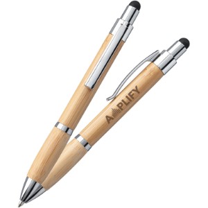 Kafza Bamboo Retractable Stylus Pen - KR2215