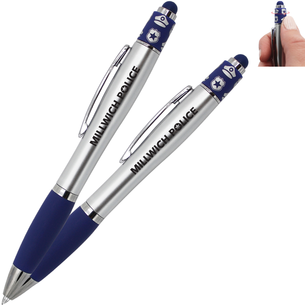 Product Photo 1 Police Spin Top Pen w/ Stylus