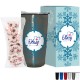 White Chocolate Pretzels with Crushed Peppermint in Straight Wall Tumbler w/ Plastic Liner Gift Box Sets 20 oz.
